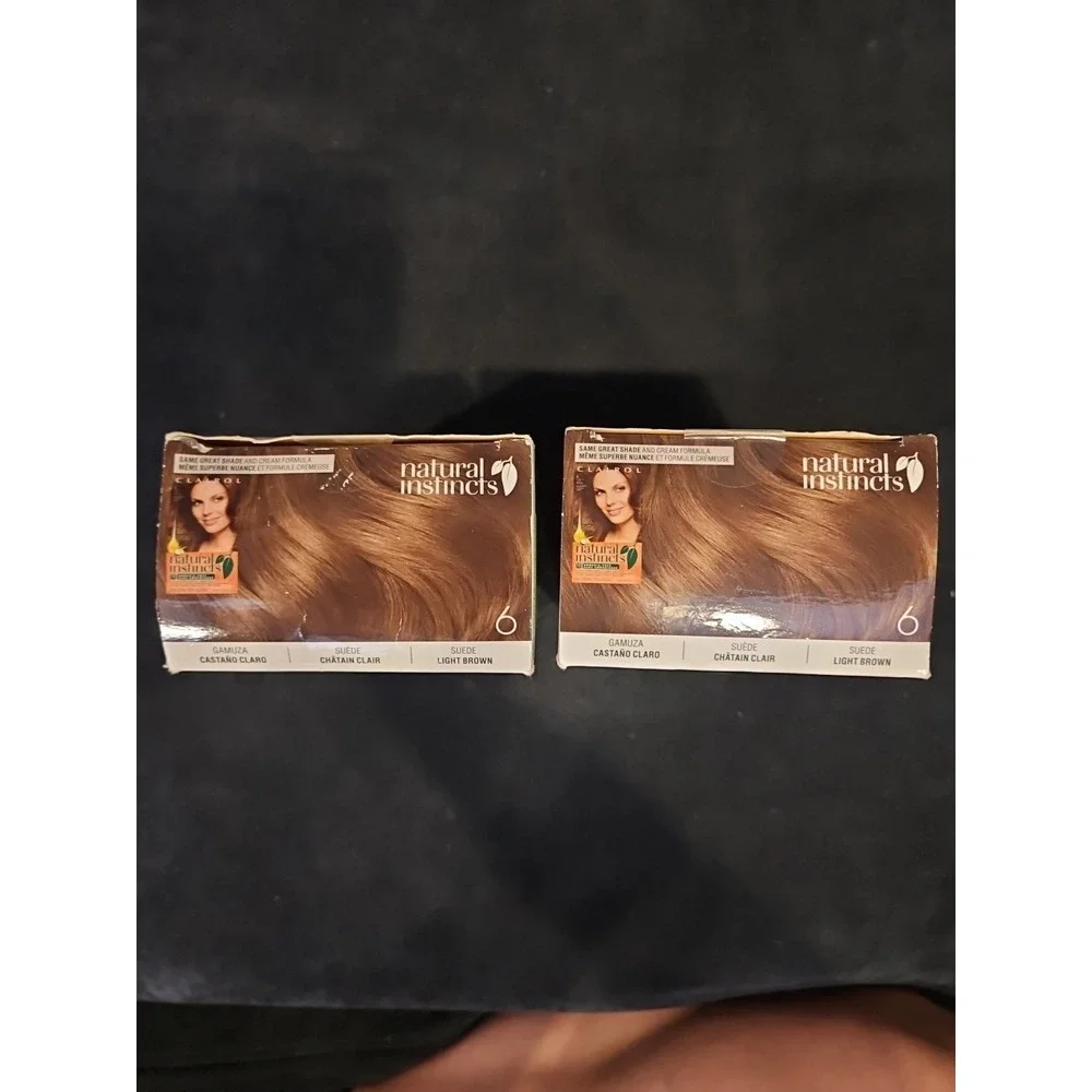 2 Clairol Natural Instincts Hair Color Dye 6 Light Brown All Natural Vegan NEW - Picture 8 of 8